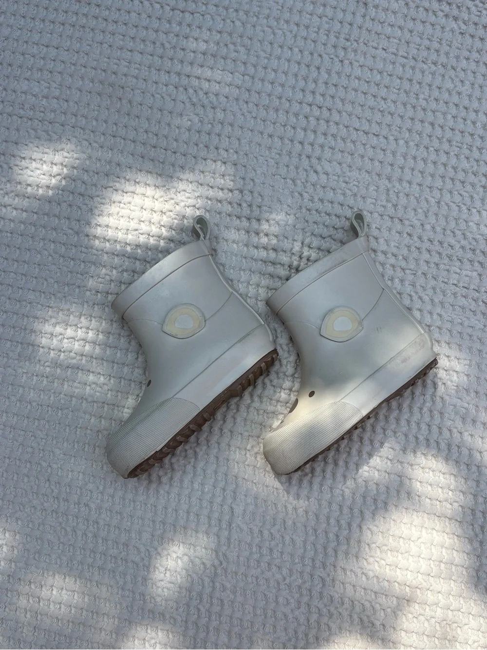 H&M 4-5c Beige Bear Rain Boots